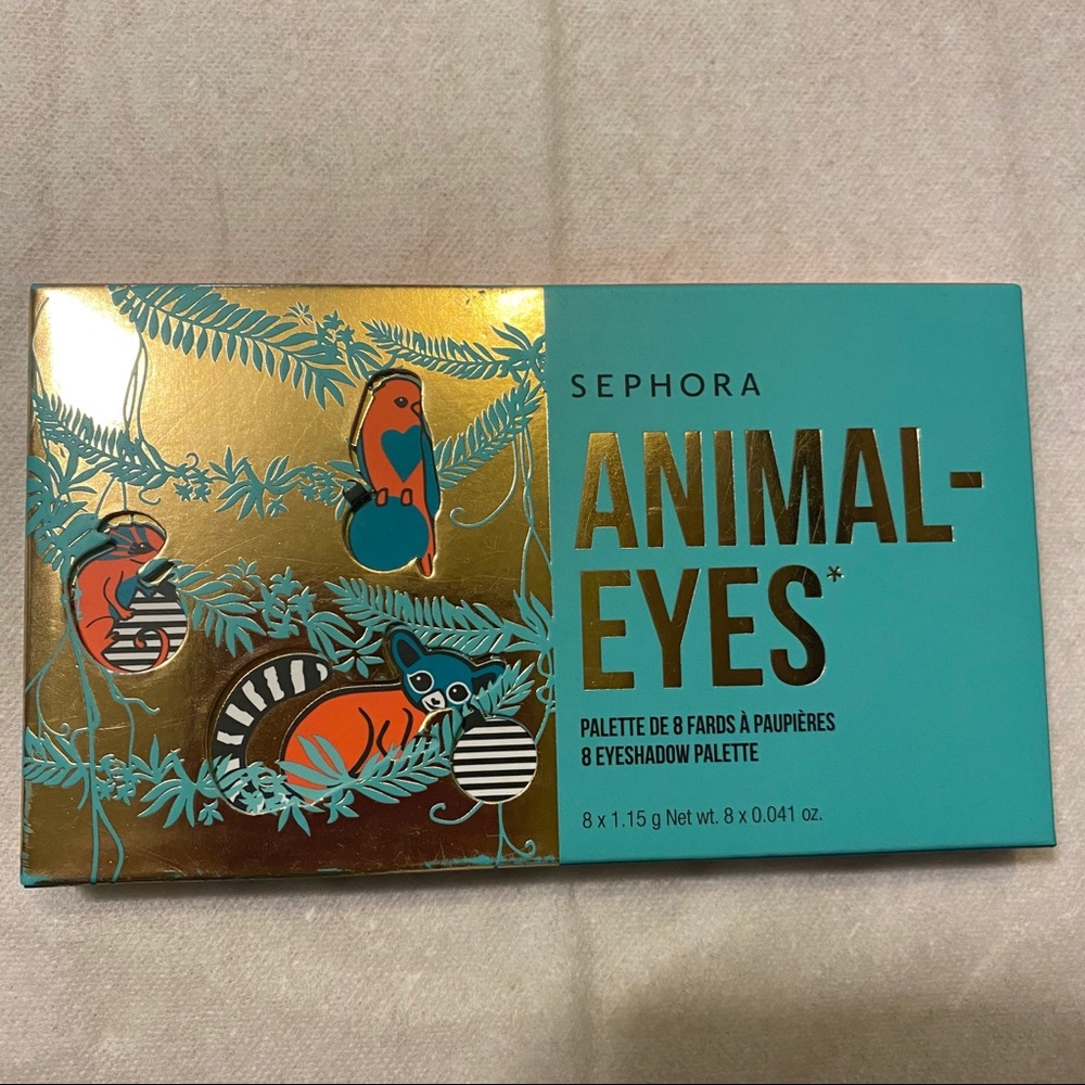 Sephora Collection Animal Eyes Eyeshadow Palette 8 Shadows Brown Gold Bronze - Picture 2 of 8